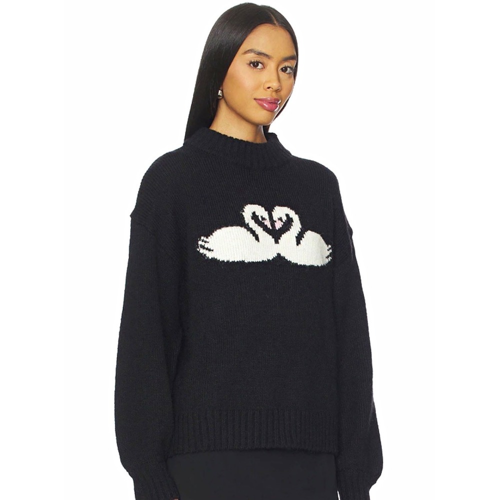 Lisa Says Gah Cory TurtleNeck Swans Women's XS Retail $168